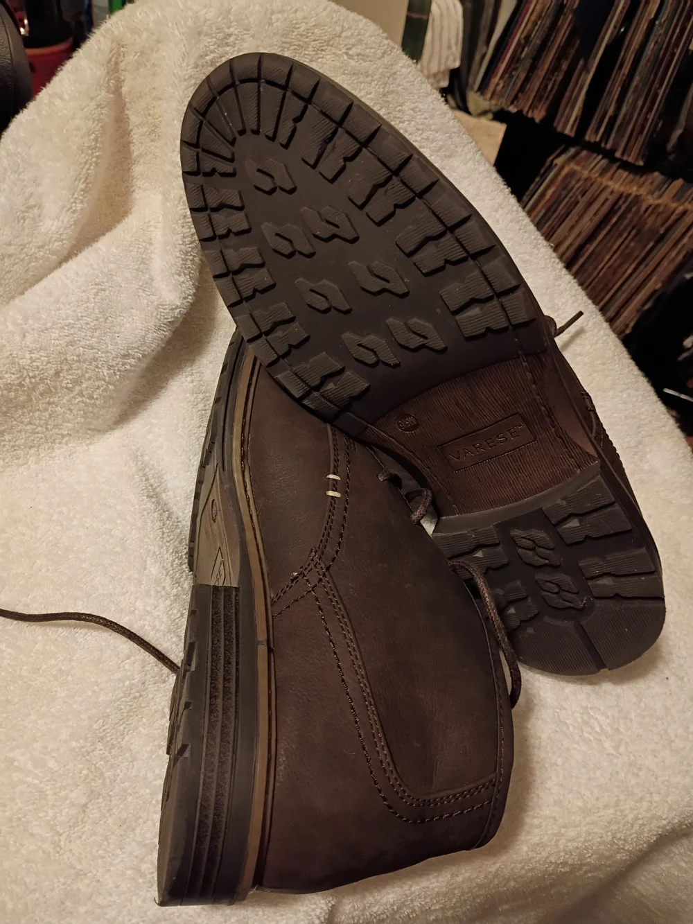 Men's Dark Brown Lace-Up Chukka Derby Shoes